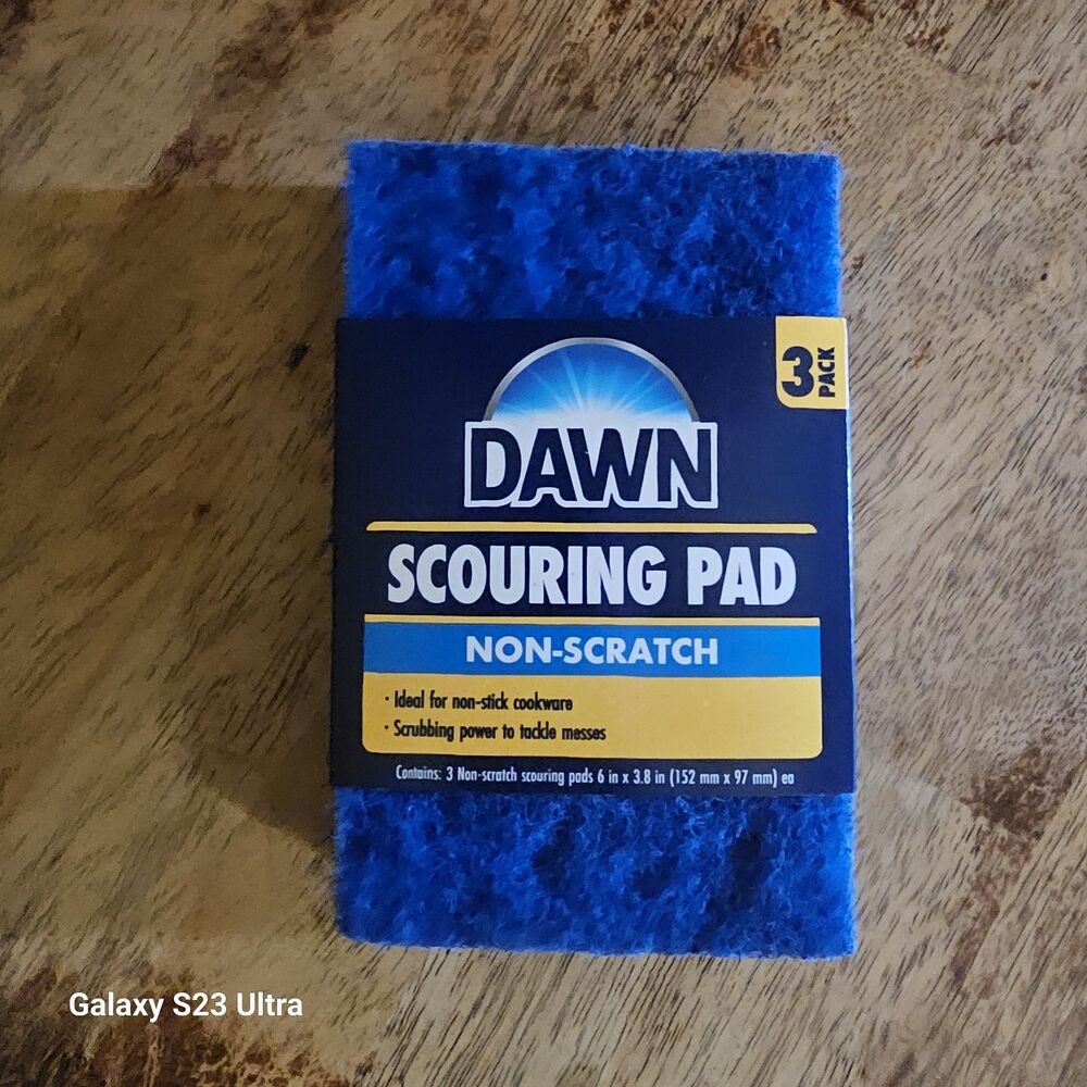 Dawn non-scratch scouring Pads 3pk.
